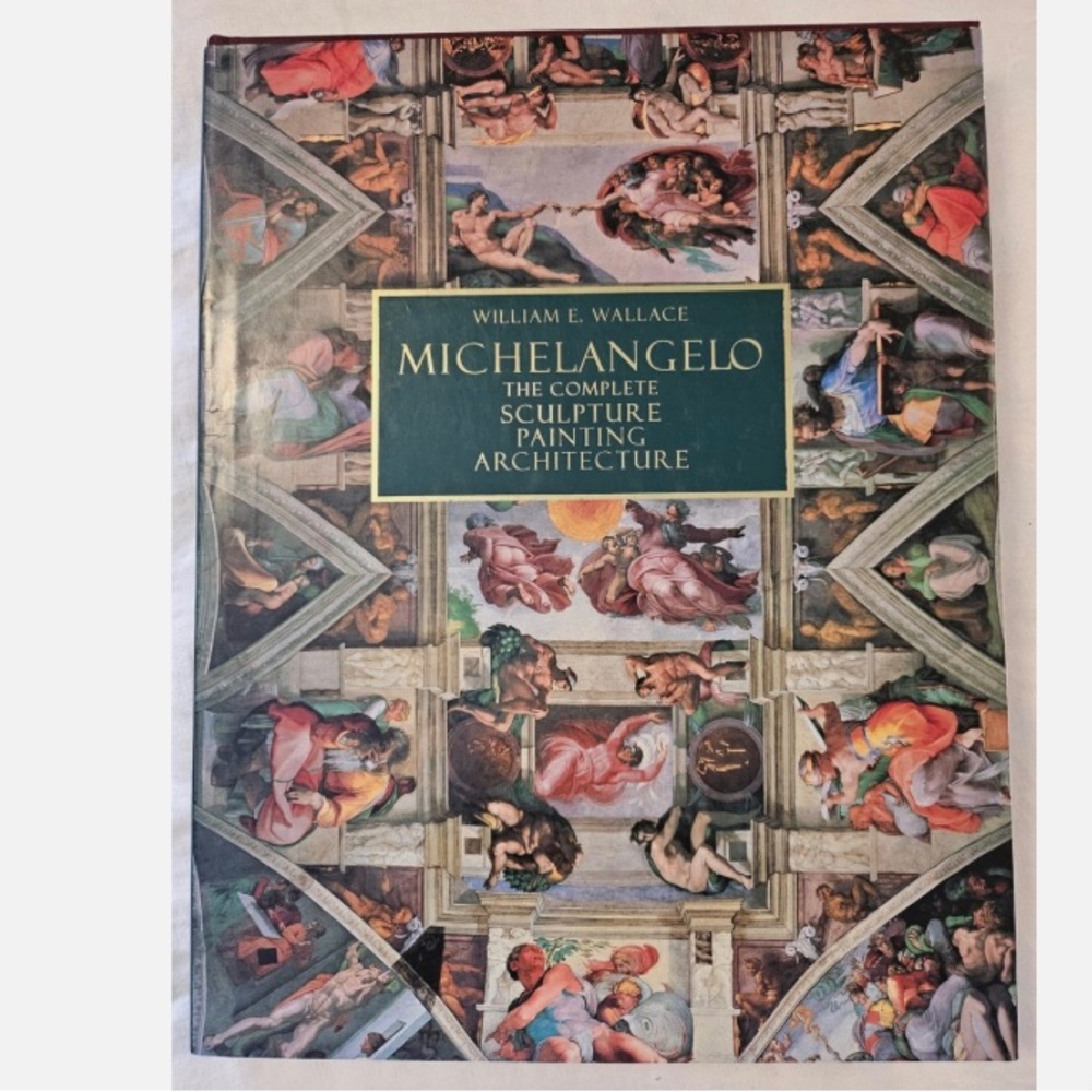 First edition! Michaelangelo color art book out of print hardcover w dust cover!